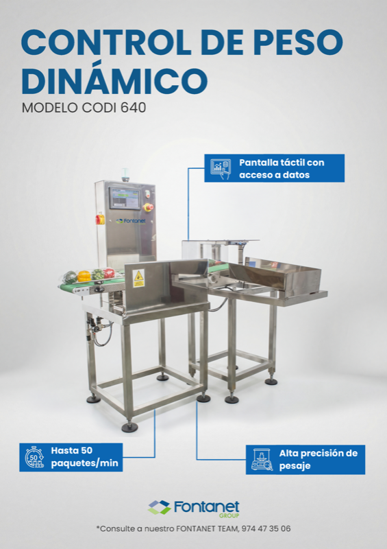 Control de Peso CODI640 - Control de peso dinámico para líneas de envasado de alta velocidad
